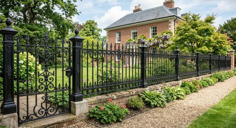 Black Iron Fence Installation in Alpharetta, GA
