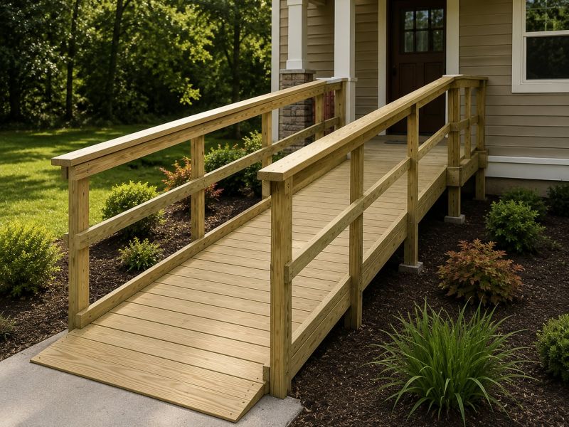 Hardwood Ramp Installation in Kansas City, KS