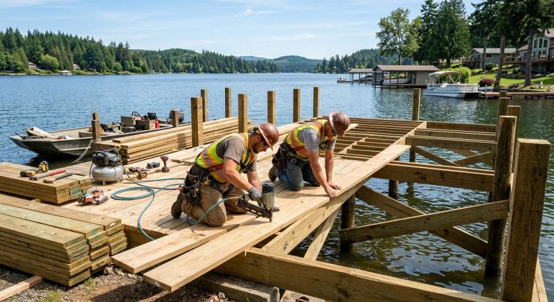 Pond Dock Construction in Alpharetta, GA