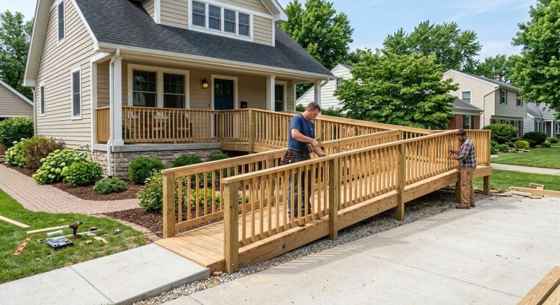Porch Ramp Installation in Wilmington, NC