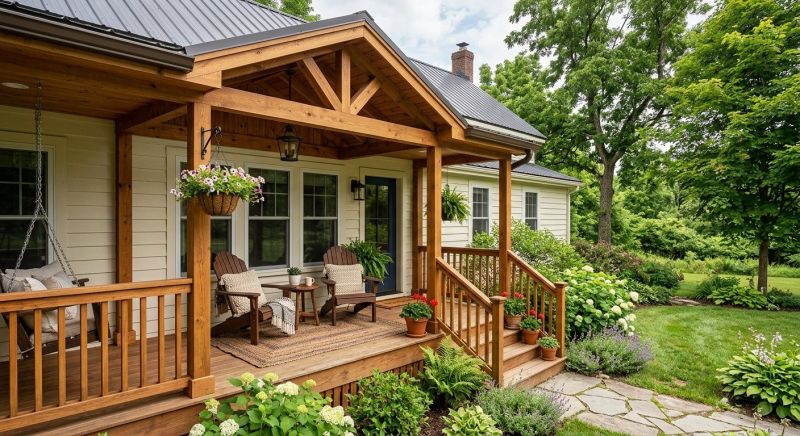 Wood Porch Construction in Boston, MA